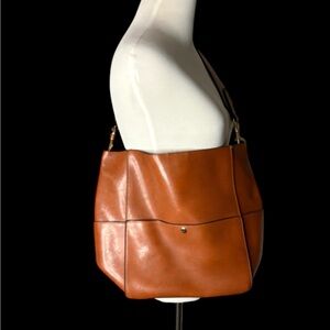 Leather Bag Purse Brown Large Well Made Pockets